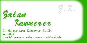 zalan kammerer business card